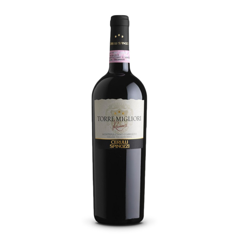 l Montepulciano d'Abruzzo Doc. Un colore rosso Rubino con riflessi violacei. Naso pieno di frutta rossa polposa accompagnata da piccoli fiori rossi in una complessa trama balsamica: la fresca radice di liquirizia ritorna nel finale. In bocca attacca morbido, fresco e secco, immediatamente avvolgente, con una sapida mineralità in equilibrio col le altre componenti.